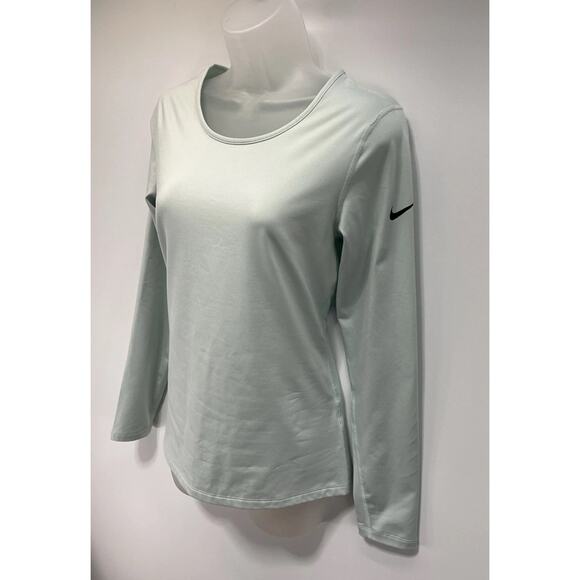 Nike Women's Dri Fit Long Sleeve Mint Size Medium - Picture 2 of 6